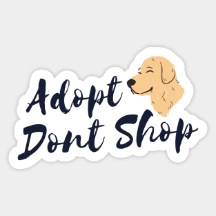 Adopt Don't Shop Sticker